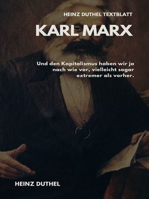 cover image of TEXTBLATT--Karl Marx